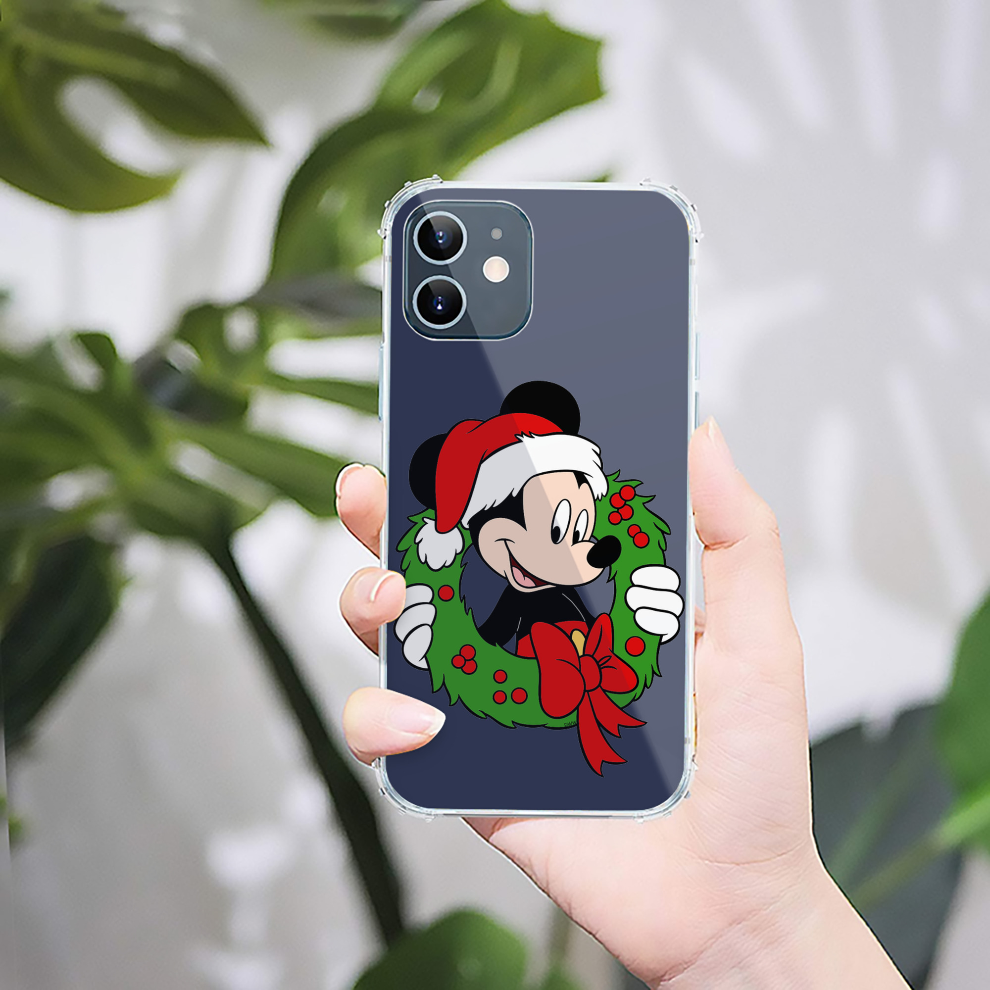 （画像用） ミッキーマウス Mickey Mouse 【iPhone 12シリーズ対応】透明スマホケース（クリアソフトケース）